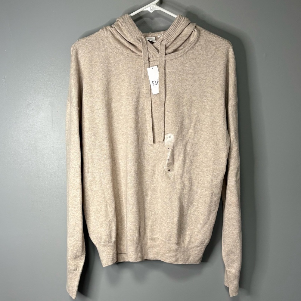 GAP | NWT Cozy Beige Hoodie Pullover Women’s Size Medium